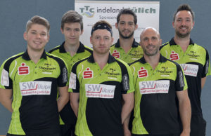 Das Bild zeigt die 2.Herren v.l.n.r.: Lukas Kneier, Jonas Weitz, Marc Preuss, Markus Knoben, Christian Müller und Roger Albrecht. Foto: Günter Kròl