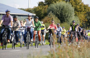 Beim Radaktionstag 2018 war er zu sehen: Der fahrradfreundliche Kreis Düren. Foto: Kreis Düren