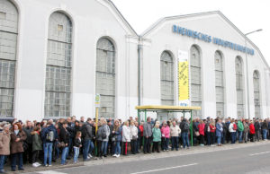 Gäste aus dem Kreis Düren vor dem Rheinischen Industriemuseum in Oberhausen. Foto: Kreis Düren