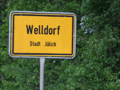 Ortsschild Welldorf